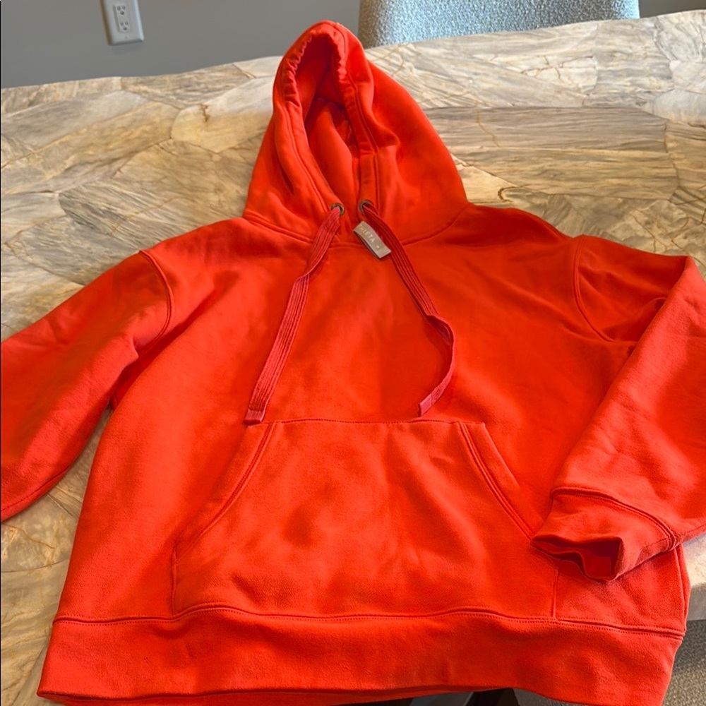 Athlete Orange red Hoodie with Front Pocket